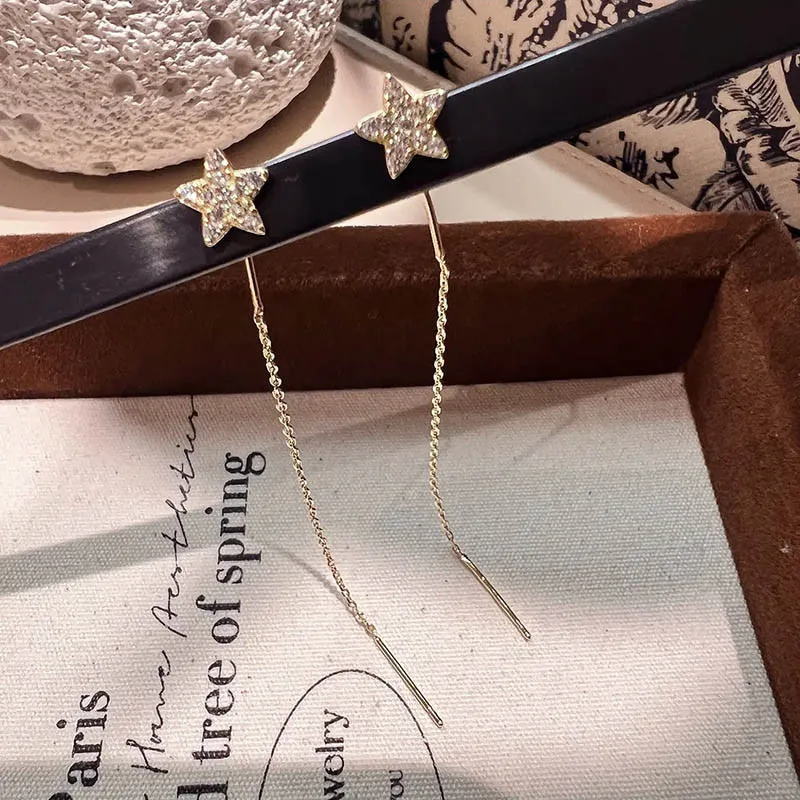Women's Fashionable  Zircon Ball Pendant  Earrings - Image 3
