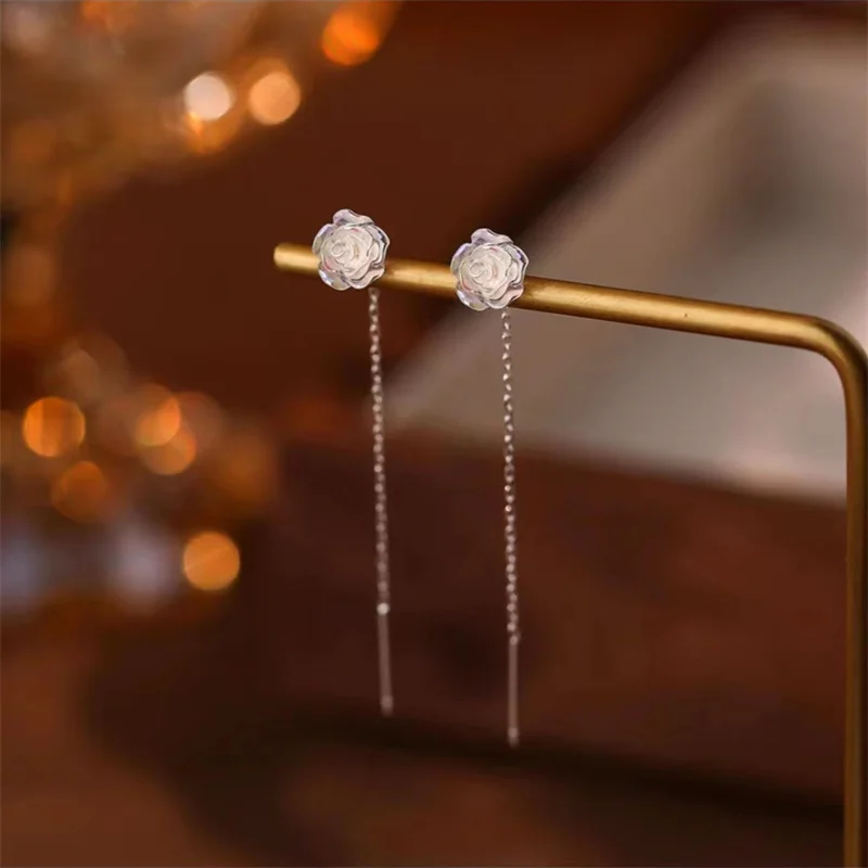 Women's Fashionable  Zircon Ball Pendant  Earrings - Image 9